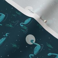 Loch Ness Swim in Midnight by Liz Conley