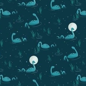 Loch Ness Swim in Midnight by Liz Conley