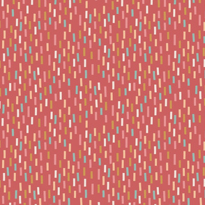 Sweet Sashiko Sprinkles -Rusty Pink