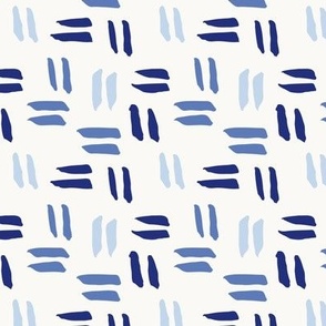 Indigo double lines abstract // small scale