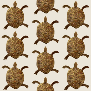 bronze back tortoise origami ivory