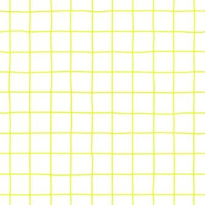 Wobbly grid lines neon lime