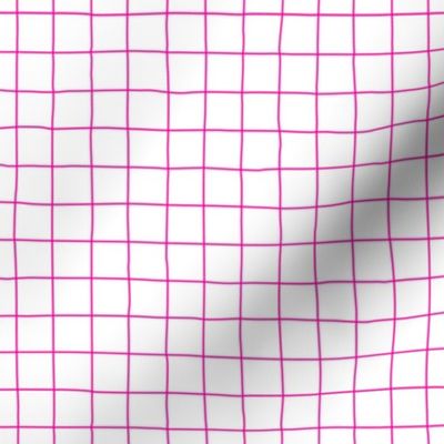 Wobbly grid lines bright pink