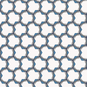 Geo Blue and Gray