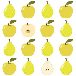 Apple & Pear Delight 2 on White