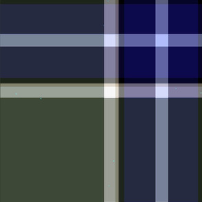 Forest green and Navy Plaid