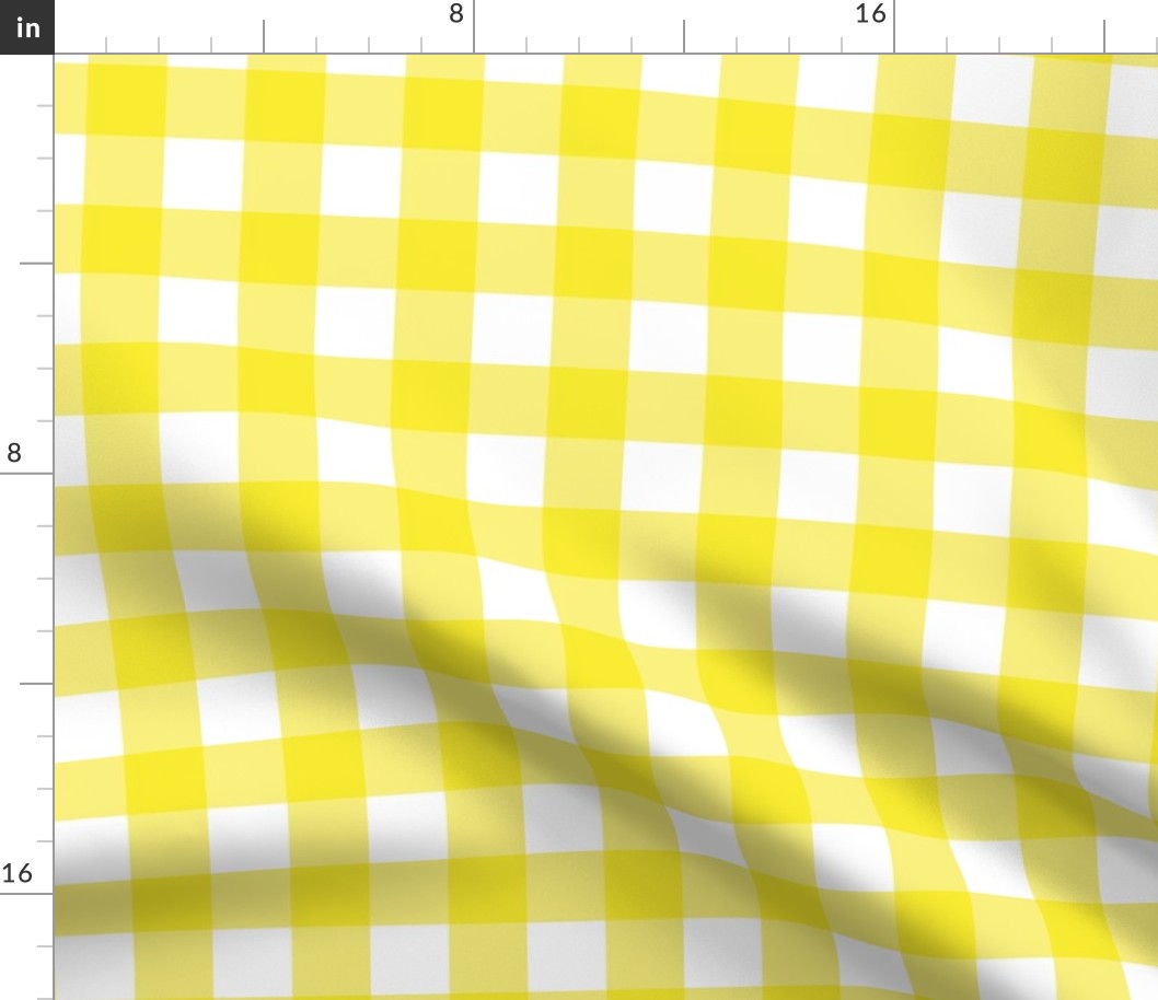 Yellow Gingham - Medium (Rainbow Collection)