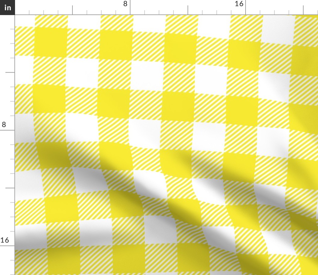 Yellow Check - Large (Rainbow Collection)
