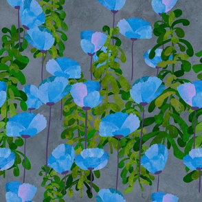 Blue Floral Wallpaper 