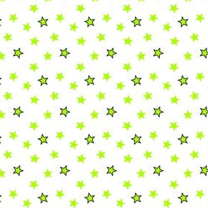 lime green stars (micro scale)