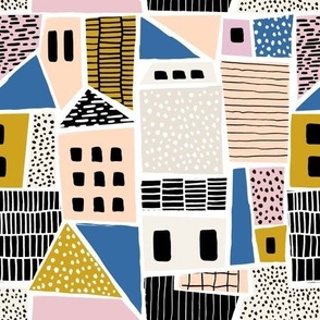Abstract geometric city 