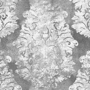 Antique Damask Grey 