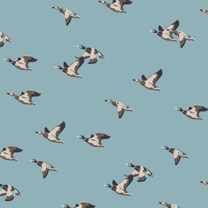 Flying Ducks - blue - large scale