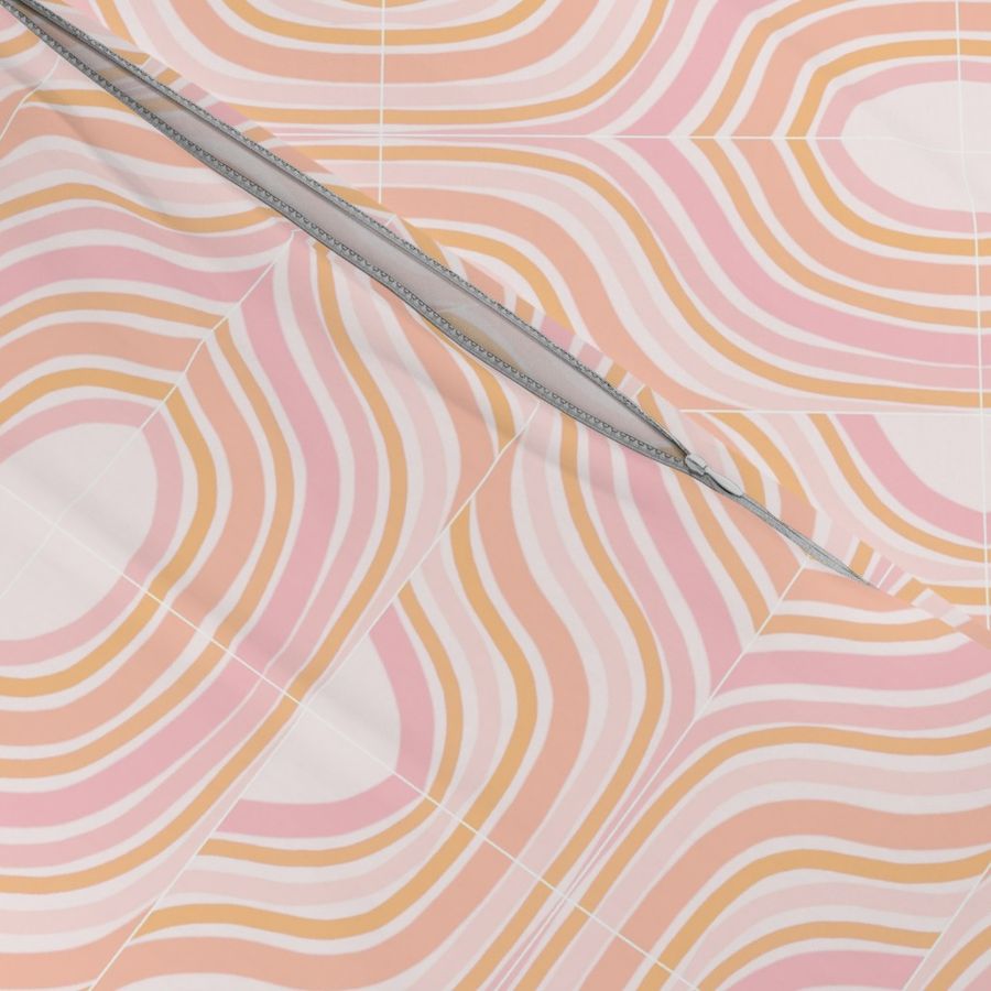 Peachy Marbled Tiles