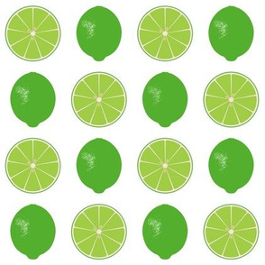 Lime Zing on White