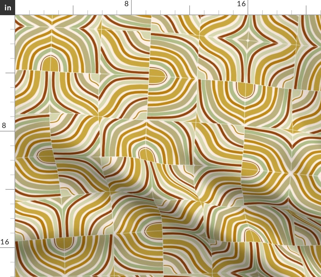 Ochre Mixed Marbled Tiles