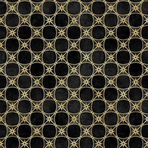 Geometric gold glitter abstract shapes pattern