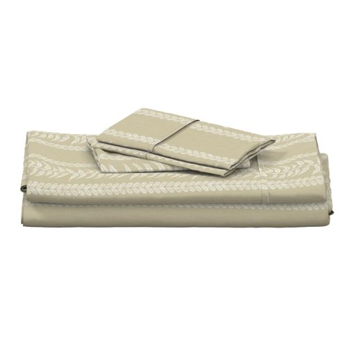 Palm Linen Stripe, Medium Tan 