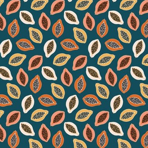 Papaya in Copper and Teal extra small scale by Pippa Shaw
