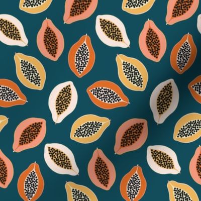 Papaya in Copper and Teal small scale by Pippa Shaw
