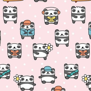 cute summer pandas - pink - LAD21