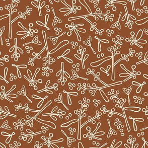 Wonderland - Flora - Australian Wattle in Copper and Cream