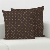 Louis Mini Pinscher Luxury Dog Attire Monogram Pattern