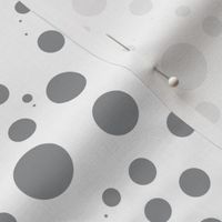 Ultimate Gray Spotted Pattern Dots on White