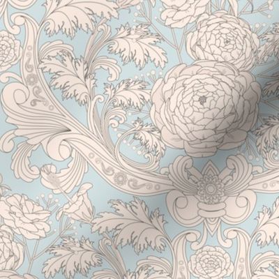 Peony Damask Rococo M