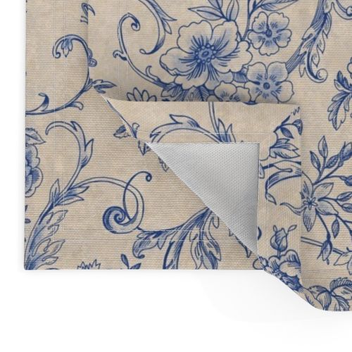  Rococo Toile Blue Petite