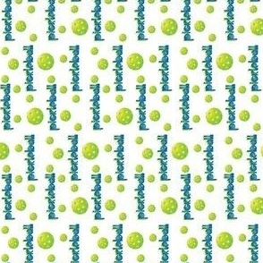 PickleBall Bingo Blue Lime Green