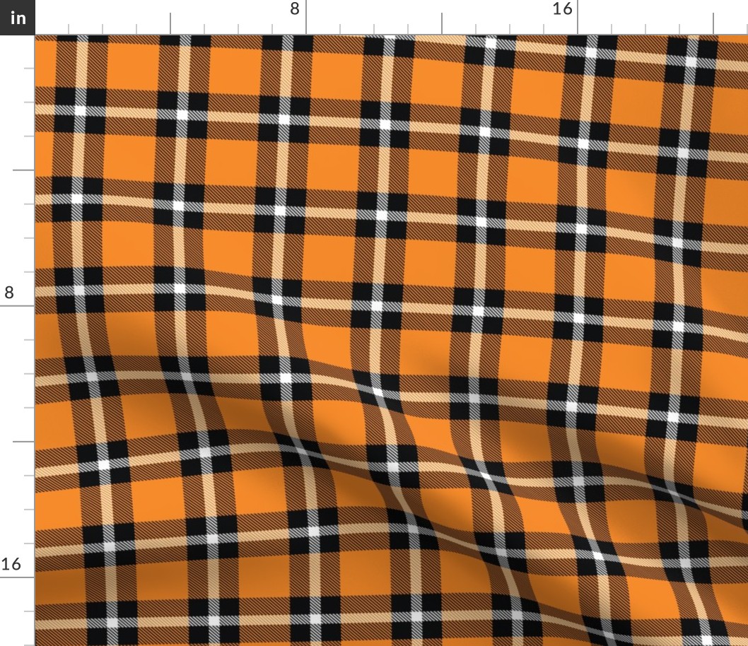 Orange Plaid - Medium (Rainbow Collection)