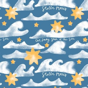 Stella Maris, Our Lady Star of the Sea Waves and Stars