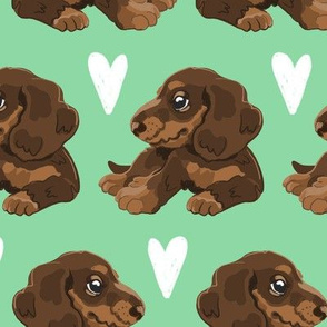 Sausage Dogs Green