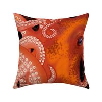 Red Octopus Inky Ballet black LARGE