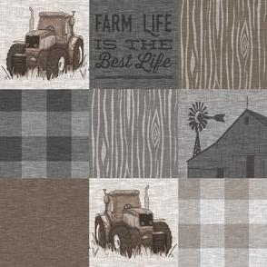 Custom Old Farm Quilt - no animals