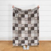 Lone Cowboy quilt - taupe