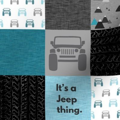 3” Jeep thing - teal