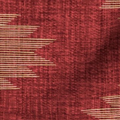 Large woven Kilim - rust red