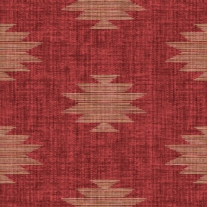 Large woven Kilim - rust red