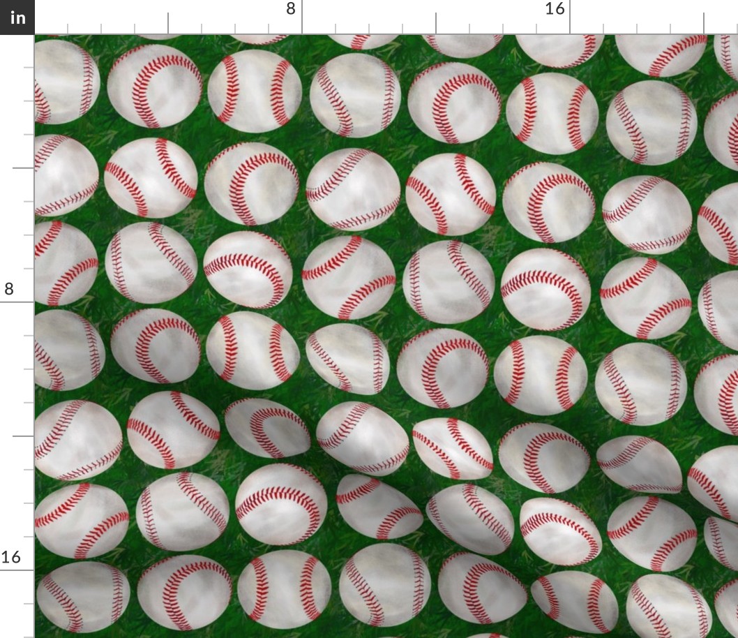All Lined Up, Baseballs on the field