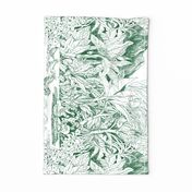 Ku'u Home Hawaii Tea towel-tropical green