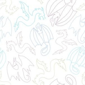 Pastel dragons