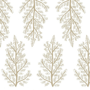 green fern tile - beige request flat white