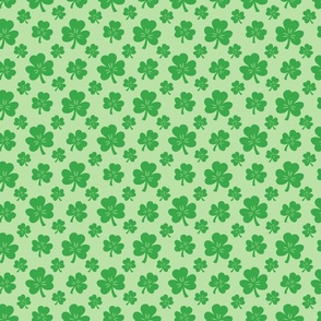Bright Green St Patricks Day Holiday Irish Lucky Shamrocks