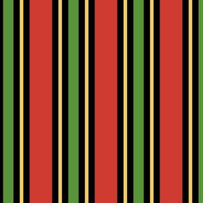 Kwanzaa Stripes Medium Vertical