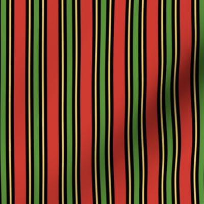 Kwanzaa Stripes Small Vertical