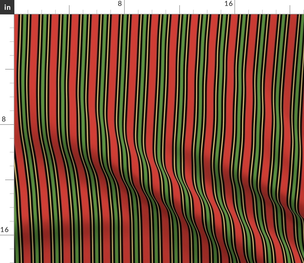 Kwanzaa Stripes Small Vertical