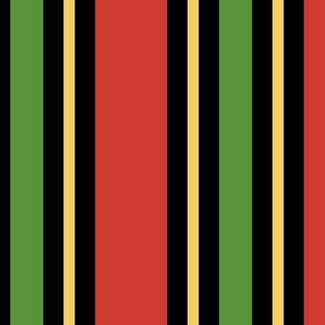 Kwanzaa Stripes Large Vertical
