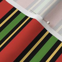 Kwanzaa Stripes Medium Horizontal